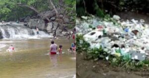 Río Bonda en Magdalena quedó inundado de basura después de paseo de olla 1