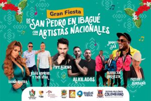 Guayacán, Pipe Bueno y cuatro artistas nacionales más se suman a la fiesta Sampedrina en Ibagué 1