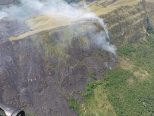 Nueve mil galones de agua fueron empleados para extinguir incendio forestal en Suárez, Tolima 1